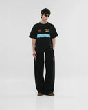 Monoic Camiseta Oversized Racing - Negro Oscuro