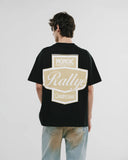 Monoic Camiseta Oversized Rallye - Negro Oscuro