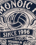 MONOIC - Camiseta Oversized Retro Dream Team - Navy Blue