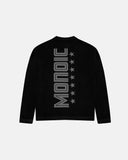 MONOIC - Camiseta Oversized Shield Waffle Long Sleeve - Negro (Exclusive)