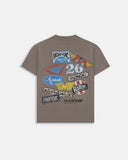Monoic Camiseta Oversized Sponsors - Sand