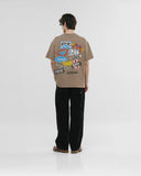 Monoic Camiseta Oversized Sponsors - Sand