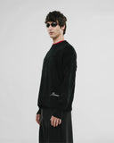 Monoic Checkered Knitwear Sweater - Negro