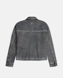 Monoic Monogram Leather Jacket – Negro Desgastado