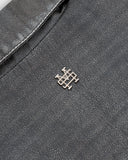 Monoic Monogram Leather Jacket – Negro Desgastado