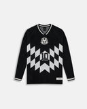 MONOIC - Fútbol Jersey Knit Manga Larga - Negro