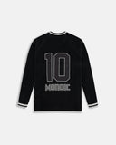 MONOIC - Fútbol Jersey Knit Manga Larga - Negro
