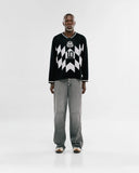 MONOIC - Fútbol Jersey Knit Manga Larga - Negro