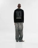MONOIC - Fútbol Jersey Knit Manga Larga - Negro