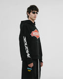 MONOIC - Hoodie Oversized Oil - Negro Oscuro