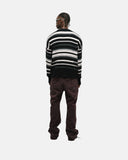 Monoic Striped Knitwear Sweater – Negro, Crema Y Gris