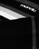 Monoic Striped Knitwear Sweater – Negro, Crema Y Gris