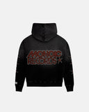 Monoic Zip Hoodie Monoic Records - Negro Desgastado