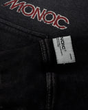 Monoic Zip Hoodie Monoic Records - Negro Desgastado