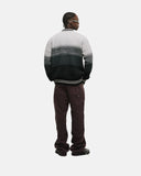 Monoic Zip Polo Gradient Knitwear - Negro Y Gris