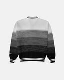 Monoic Zip Polo Gradient Knitwear - Negro Y Gris