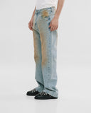 MONOIC - Straight Fit Rally Jeans - Dirty Blue