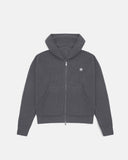 Monoic Zip Knitwear Hoodie - Gris Raton