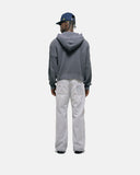 Monoic Zip Knitwear Hoodie - Gris Raton
