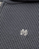 Monoic Zip Knitwear Hoodie - Gris Raton