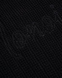 Monoic Zip Up Knit Bomber Jacket - Negro