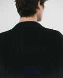 Monoic Zip Up Knit Bomber Jacket - Negro