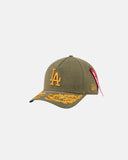 New Era Gorra Los Angeles Dodgers Alpha Industries 9Forty M-Crown A-Frame Verde