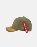 New Era Gorra Los Angeles Dodgers Alpha Industries 9Forty M-Crown A-Frame Verde