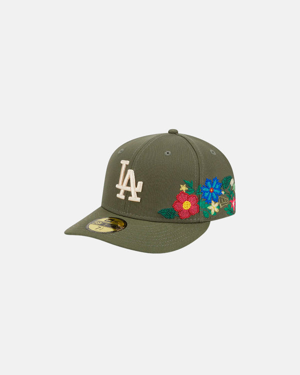 NEW ERA - Gorra Los Angeles Dodgers MLB Tonal Florals 59Fifty Cerrada - Verde