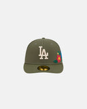 New Era Gorra Los Angeles Dodgers Mlb Tonal Florals 59Fifty Cerrada Verde