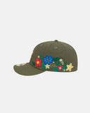 New Era Gorra Los Angeles Dodgers Mlb Tonal Florals 59Fifty Cerrada Verde