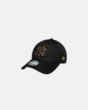 New Era Gorra Yankees Mlb Leopard Infill 9Forty Ajustable Negra