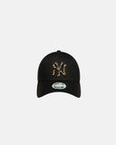 New Era Gorra Yankees Mlb Leopard Infill 9Forty Ajustable Negra