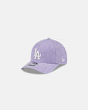 New Era Gorra Los Angeles Dodgers Mlb Cotton Weave 9forty Ajustable – Morado (Os)