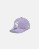 NEW ERA GORRA NEW YORK YANKEES MLB COTTON WEAVE 9FORTY AJUSTABLE – MORADA