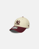 NEW ERA NEW YORK YANKEES MLB WS PATCH 9FORTY – BEIGE/ROJO