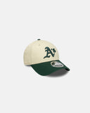 Gorra New Era Oakland Athletics MLB WS Patch 9FORTY Beige/Verde