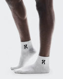 ON - Logo Sock Mid 3P - Heather Gray