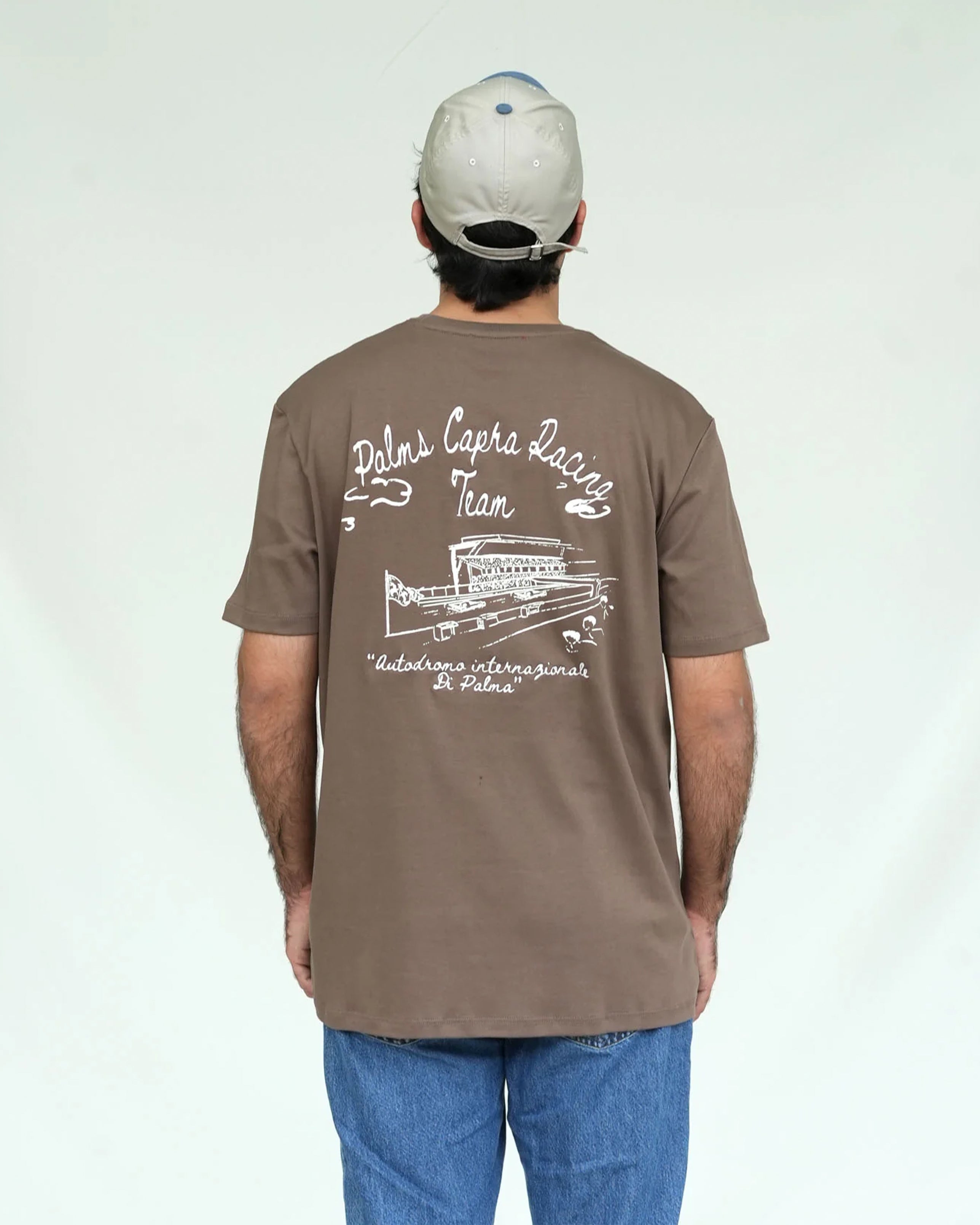 PALMS CAPRA AUTODROMO T-SHIRT BROWN