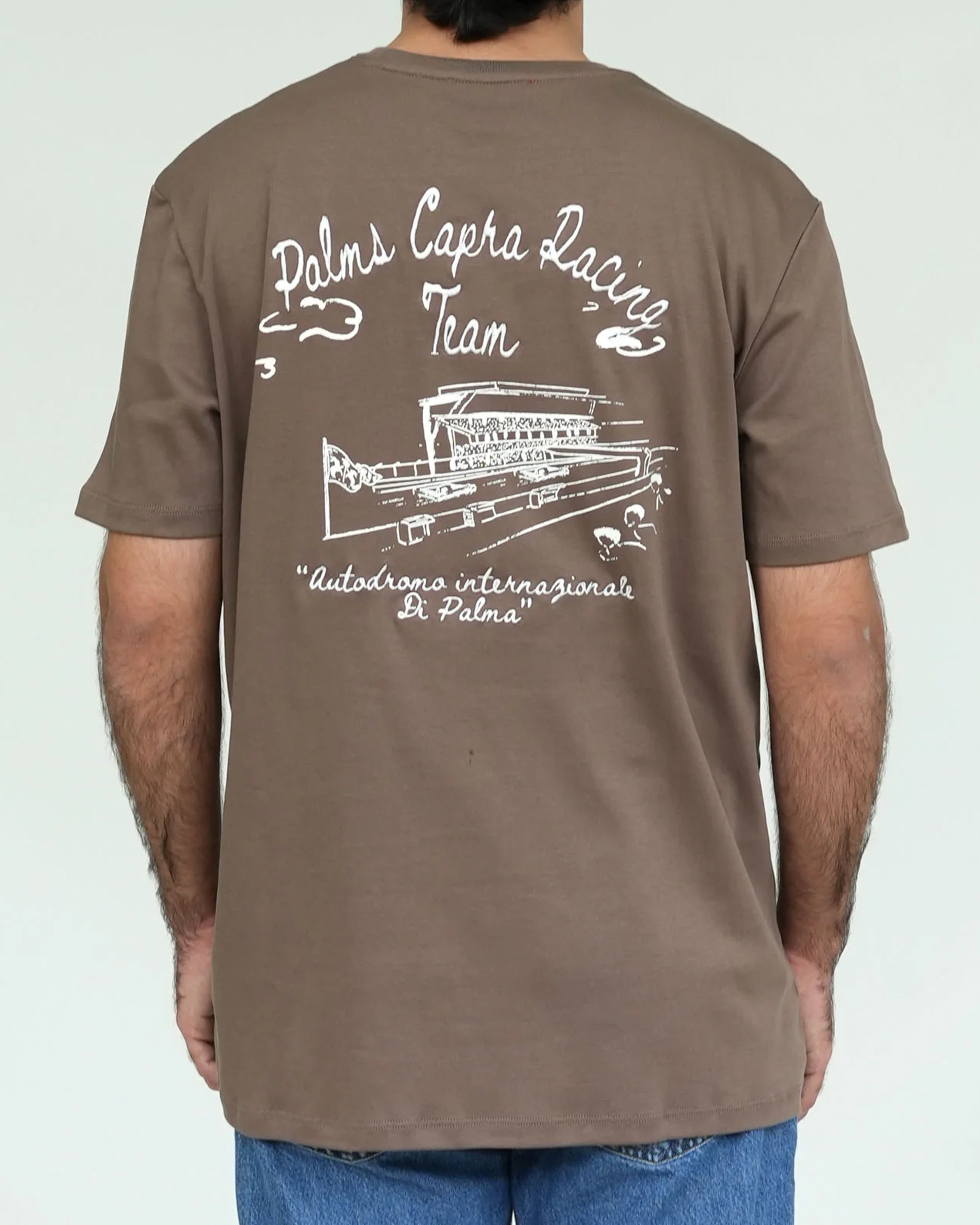 PALMS CAPRA AUTODROMO T-SHIRT BROWN