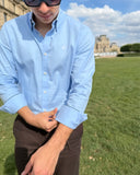 PALMS CAPRA - Camisa Monogram - Azul