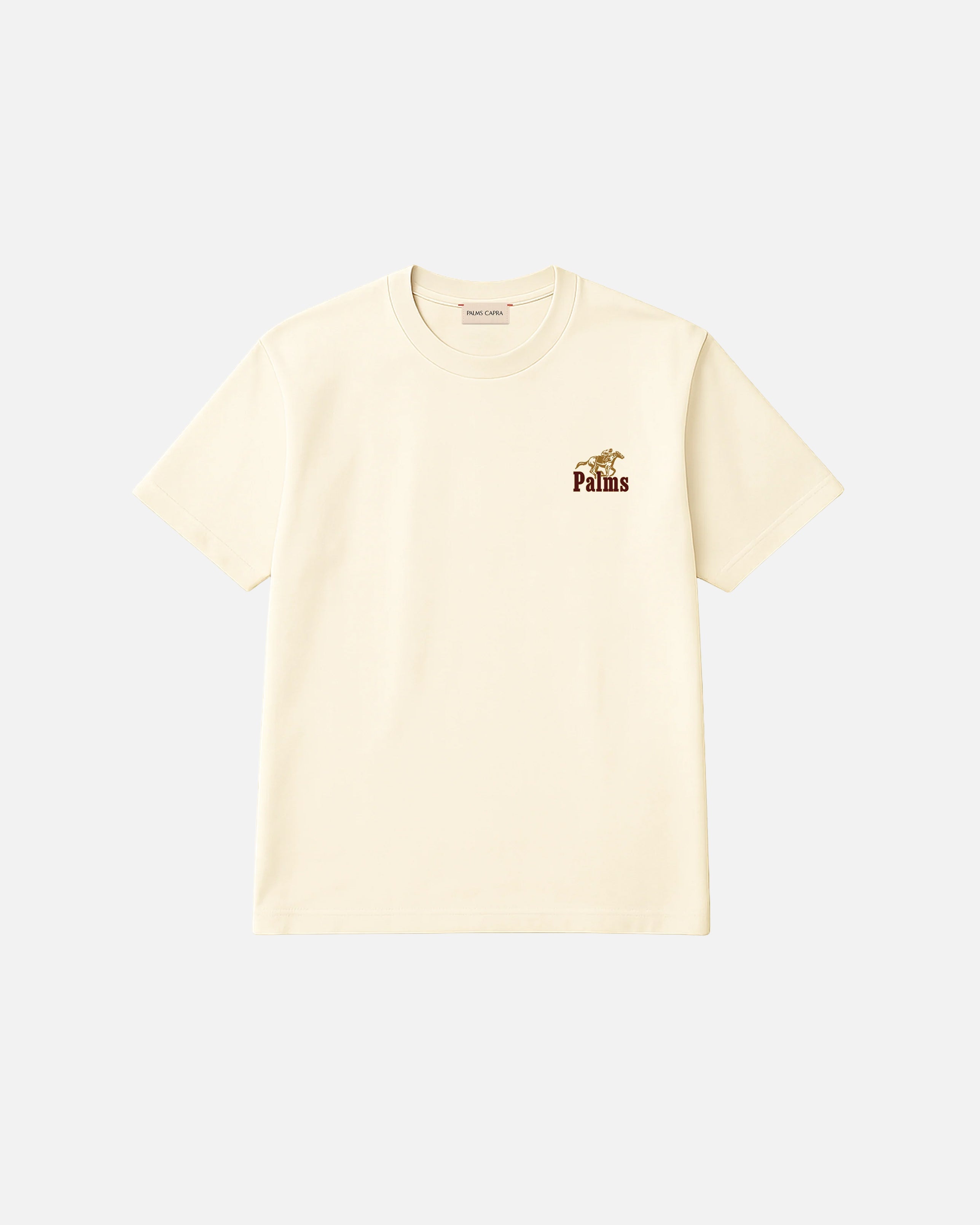 PALMS CAPRA HORSE STAMP T-SHIRT WHITE