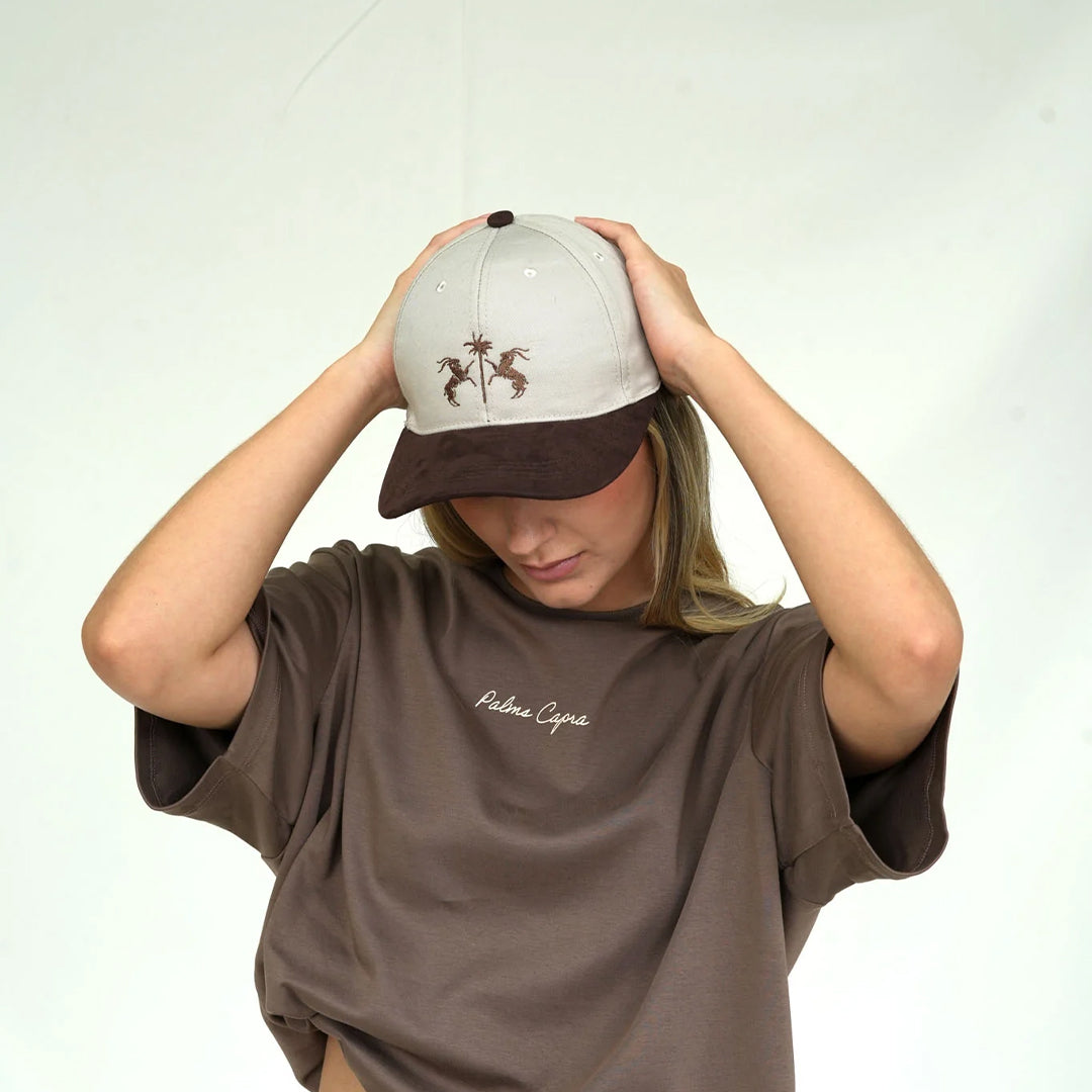 PALMS CAPRA LOGO CAP BROWN