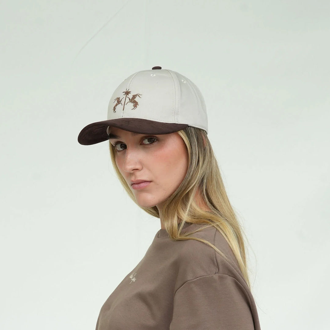 PALMS CAPRA LOGO CAP BROWN