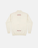 Palms Capra Monogram Ivory Full-Zip Knit