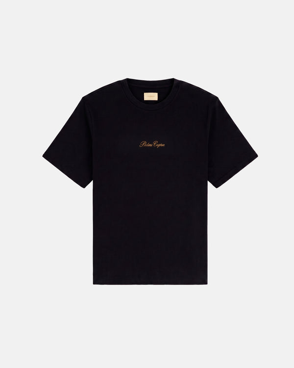 PALMS CAPRA - Palms Embroidery Tshirt - Black