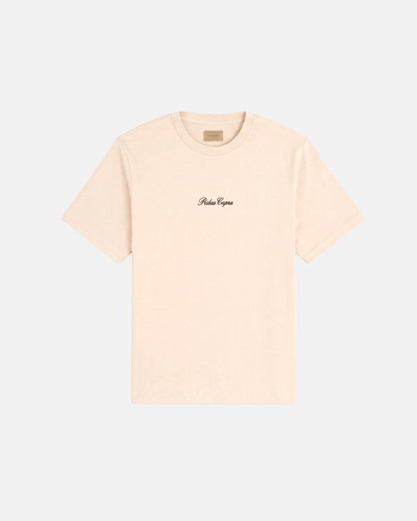 PALMS CAPRA - Palms Embroidery Tshirt - Ivory