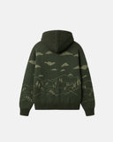 PALMS CAPRA - Palms Knit Hoodie - Green