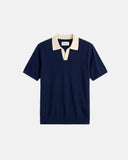 PALMS CAPRA - Palms Knit Polo - Blue
