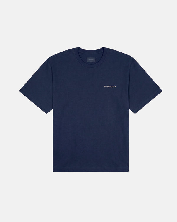 PALMS CAPRA - Palms Logo Tshirt - Blue